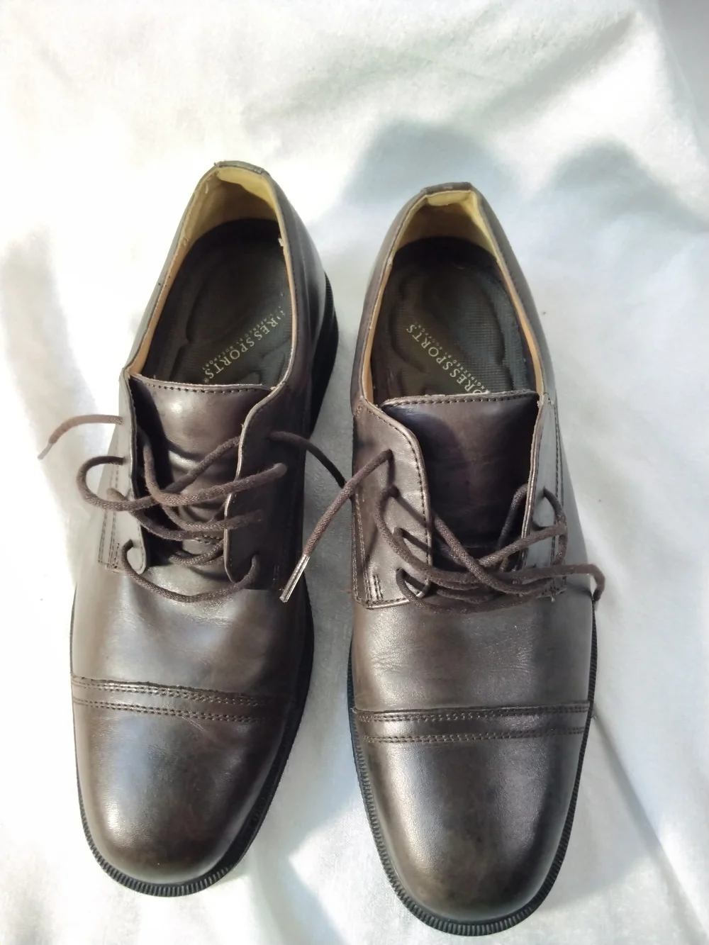 Rockport Dressport Men's Dark Brown Leather Derby Oxfords